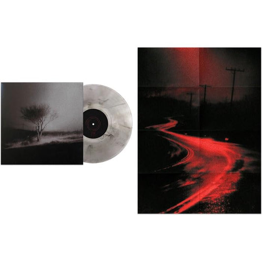 Joji Piss In The Wind limited edition clear smoke vinyl LP with grayscale cover and poster mockup
