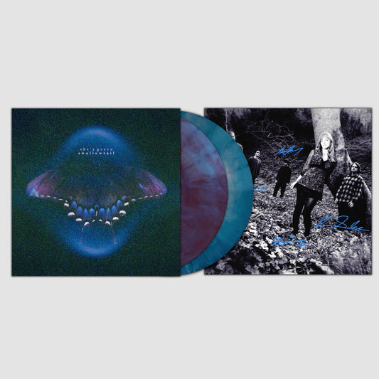 SIGNED she's green - swallowtail / chrysalis Limited Edition Galaxy + Glitter Vinyl Record 2LP