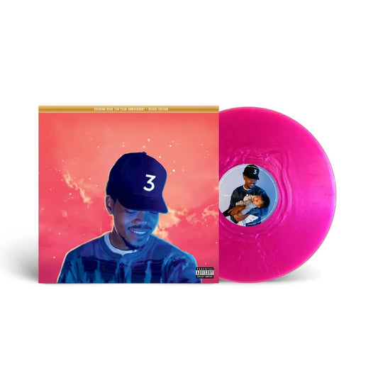 Chance The Rapper Coloring Book 10 year anniversary deluxe Pink Concentrate vinyl 2LP mockup