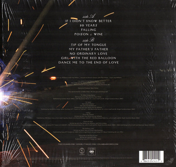 The Civil Wars : Live At Eddie's Attic (LP, Album, RSD, Ltd)