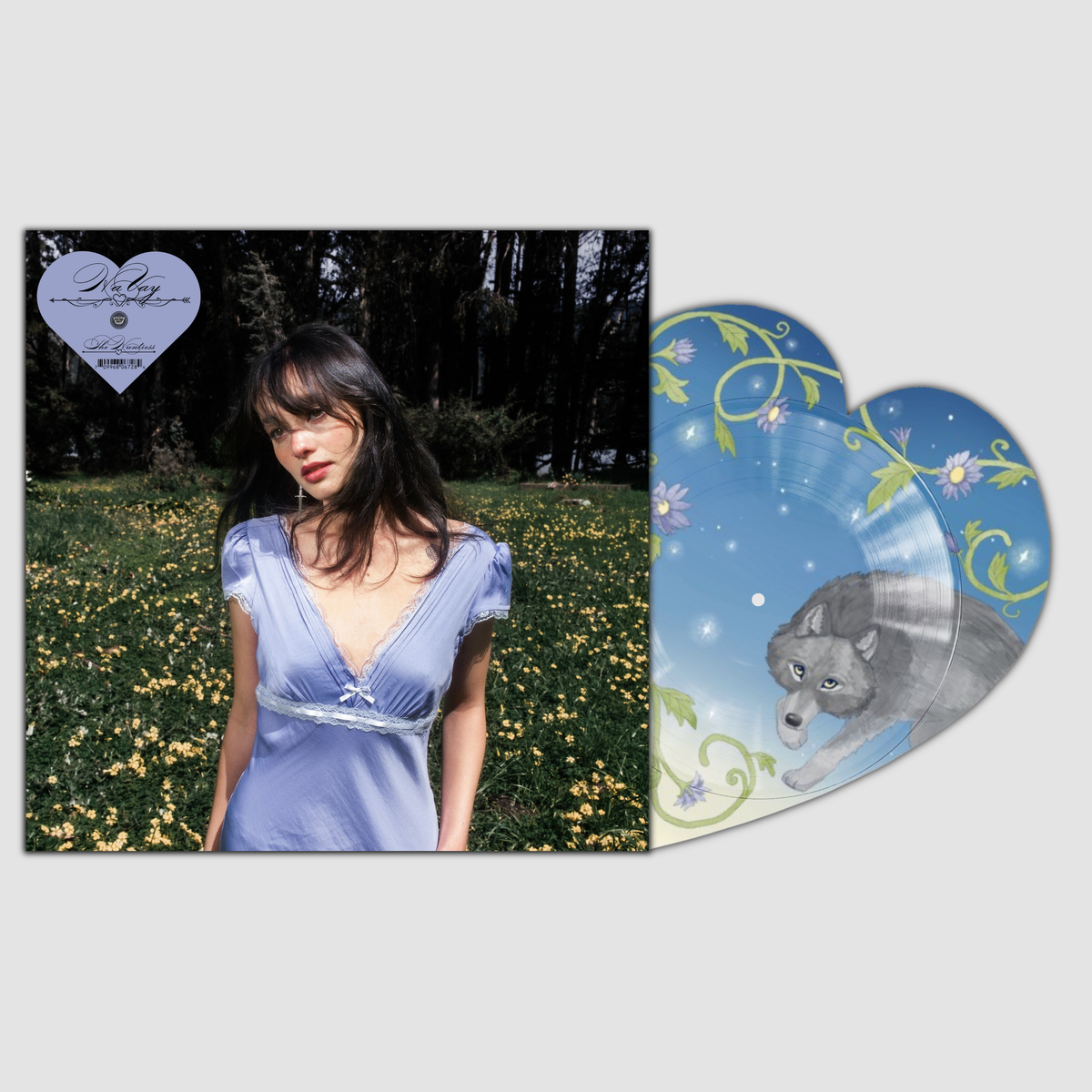 Ha Vay The Huntress / Nature's Bride limited edition heart-shaped picture disc 7" vinyl single mockup