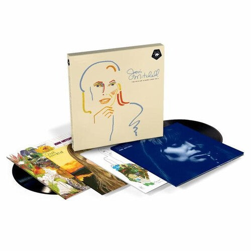 Joni Mitchell The Reprise Albums (1968-1971) Limited Edition 4xLP Vinyl Record Box Set mockup