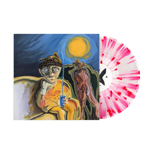 Bleary Eyed Easy limited edition clear with baby pink splatter vinyl LP mockup