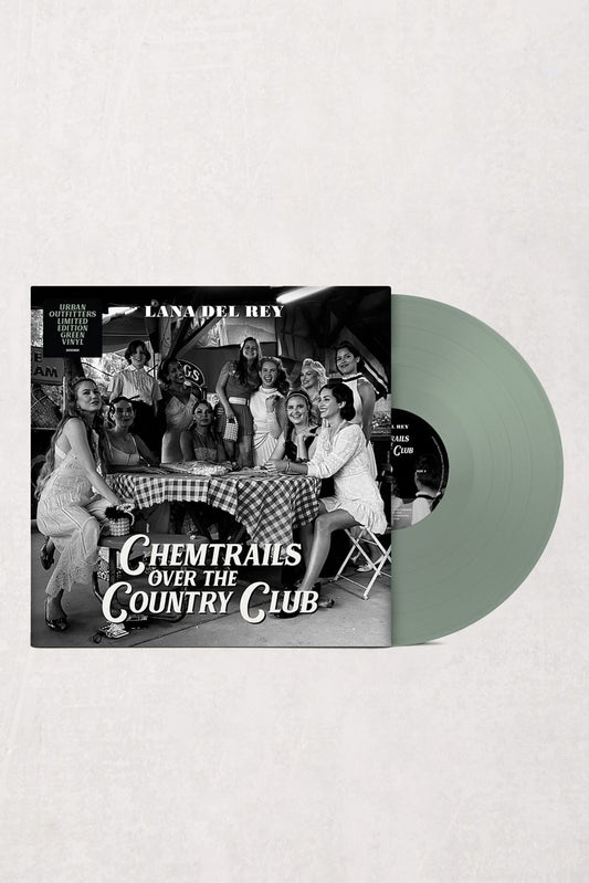 Lana Del Rey Chemtrails Over The Country Club Limited Edition Green Vinyl Record LP mockup