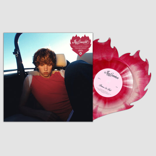 SIGNED Jace Cameron - American Car Ride / Super 8 Limited Edition "Sunburst" Flaming Heart-Shaped 10" Single Vinyl Record