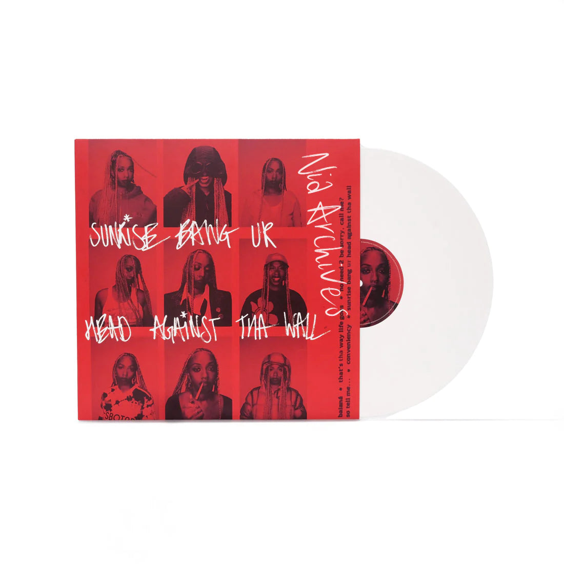 SIGNED Nia Archives - Sunrise Bang Ur Head Against Tha Wall Limited Edition White 12" Vinyl Record LP