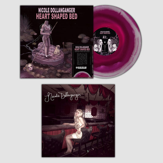 Nicole Dollanganger Heart Shaped Bed Limited Edition Violet Varicose Vinyl Record LP mockup