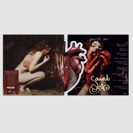 SIGNED Saint Avangeline - Blood You Shed / Dante Limited Edition Anatomical Heart-Shaped 8" Single Vinyl Record