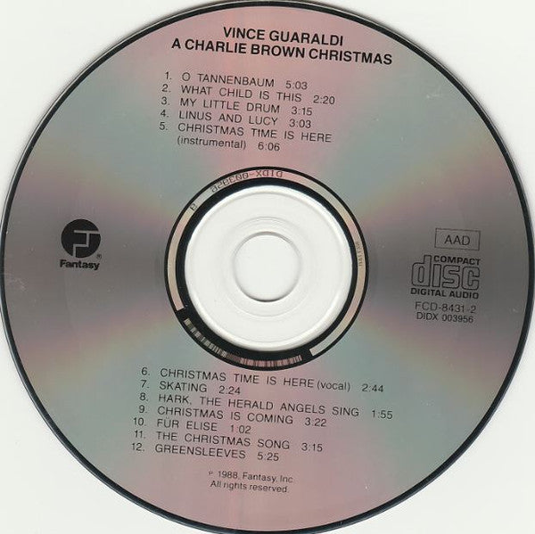 Vince Guaraldi Trio : A Charlie Brown Christmas (Original Sound Track Recording Of The CBS Television Special) (CD, Album, RE)