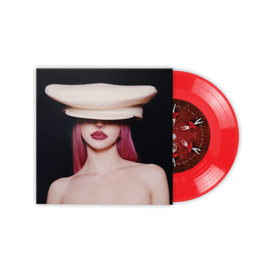 ADÉLA KGB limited edition red 7" vinyl single mockup with picture sleeve