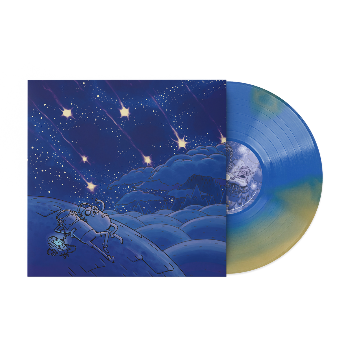 Tim Kiefer Adventure Time: Come Along With Me Soundtrack Finn and Jake Swirl vinyl LP mockup