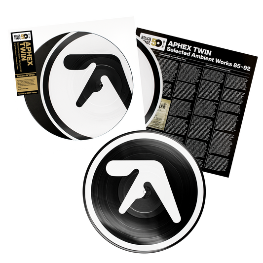 Aphex Twin Selected Ambient Works 85-92 limited edition picture disc vinyl 2LP mockup with sleeve