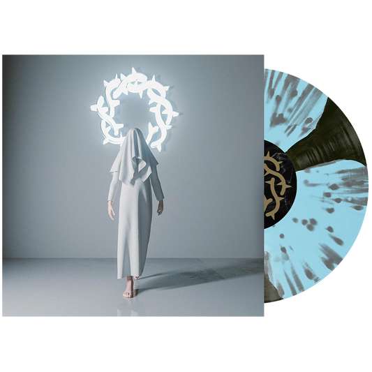 Bad Omens Finding God Before God Finds Me deluxe limited edition Black Ice + Baby Blue spinner vinyl 2LP mockup