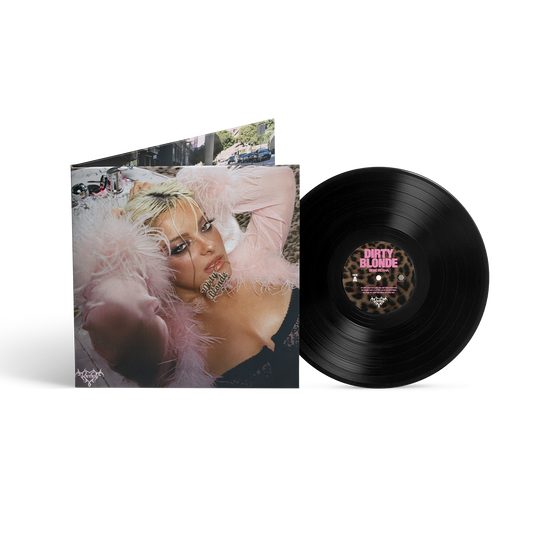 Bebe Rexha Dirty Blonde limited edition black vinyl LP standard cover mockup
