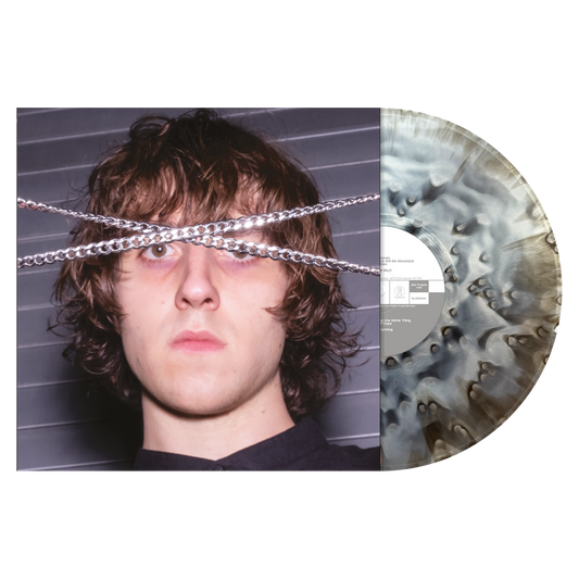Cameron Winter Heavy Metal limited edition black ice and silver smash with clear splatter vinyl LP mockup