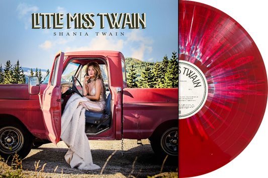 Shania Twain Little Miss Twain limited edition Rosie red white splatter vinyl LP mockup