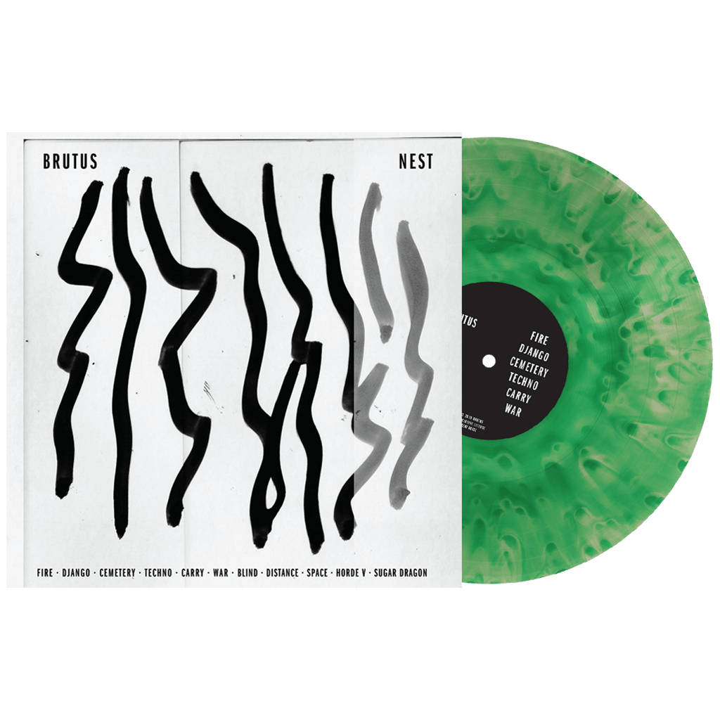 SIGNED Brutus - Nest Limited Edition Ghostly Green Vinyl Record LP
