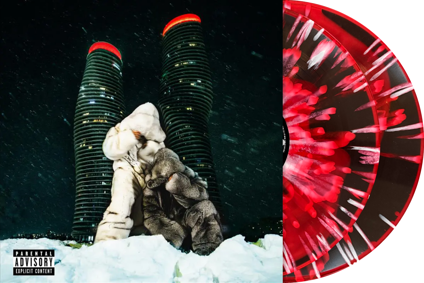 Drake, PARTYNEXTDOOR - $ome $exy $ongs 4 U Limited Edition Liquid-Filled + Splatter Vinyl Record 2LP
