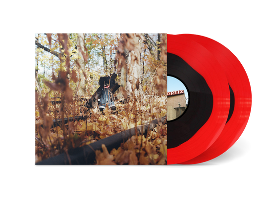 Billy Woods Golliwog limited edition black in blood red vinyl 2LP mockup