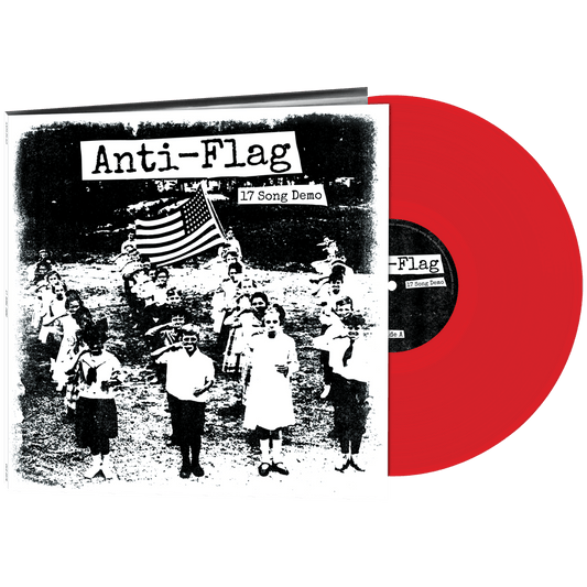 Anti-Flag 17 Song Demo limited edition red vinyl LP mockup
