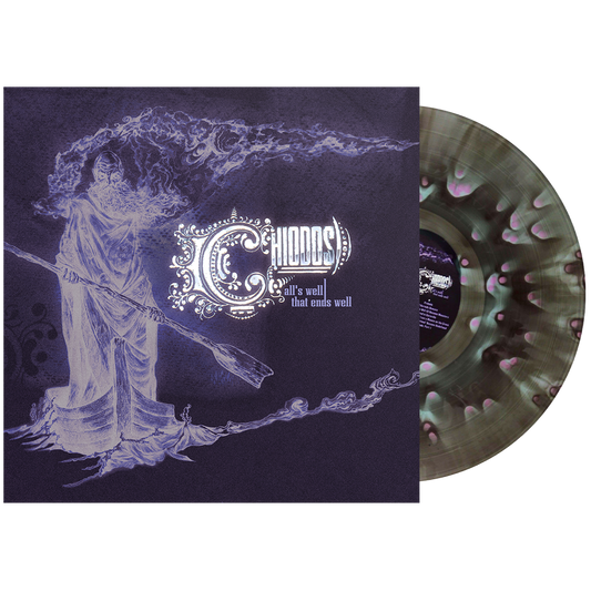 Chiodos All's Well That Ends Well 20th anniversary limited edition cloudy splatter vinyl LP mockup