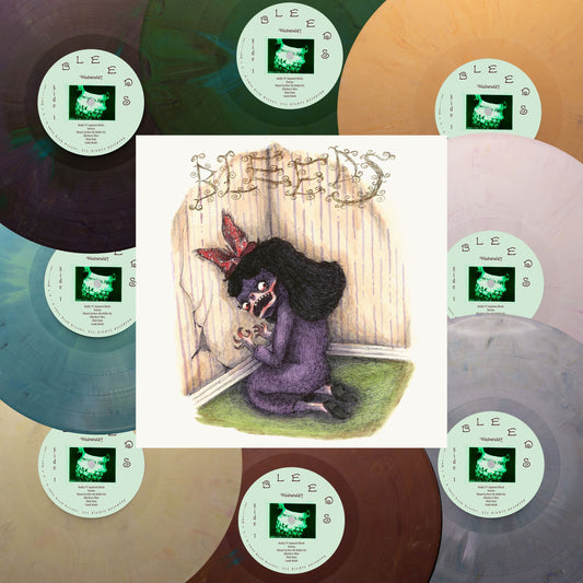 Wednesday Bleeds limited edition eco-mix vinyl LP mockup