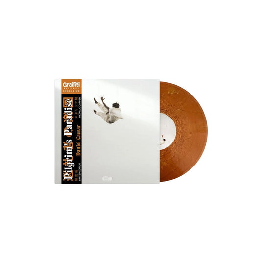 Daniel Caesar Pilgrim's Paradise limited edition metallic copper vinyl LP mockup with OBI