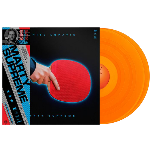 Daniel Lopatin Marty Supreme soundtrack limited edition Ping Pong Orange vinyl 2LP with OBI mockup