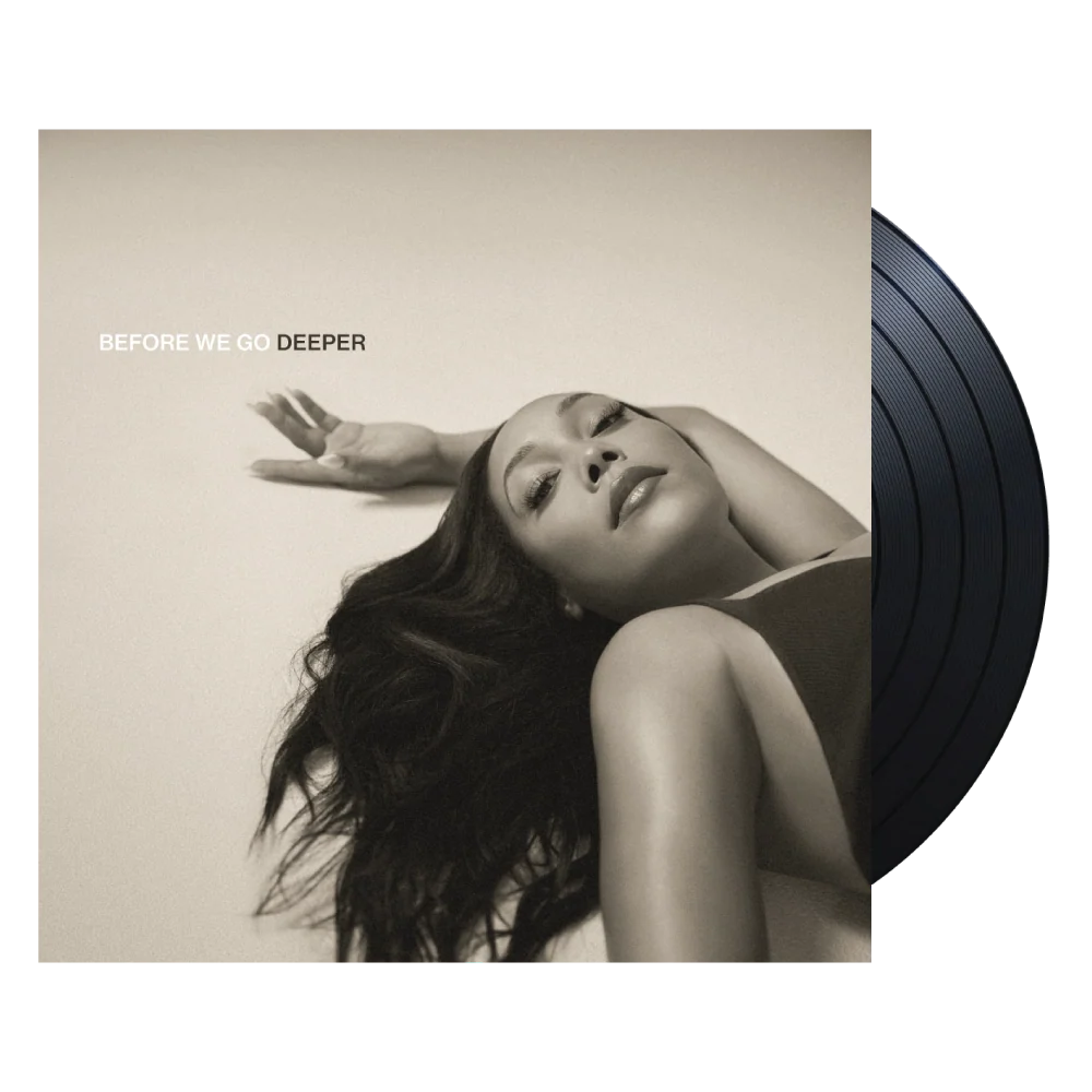 India Shawn Before We Go (Deeper) limited edition black vinyl LP mockup
