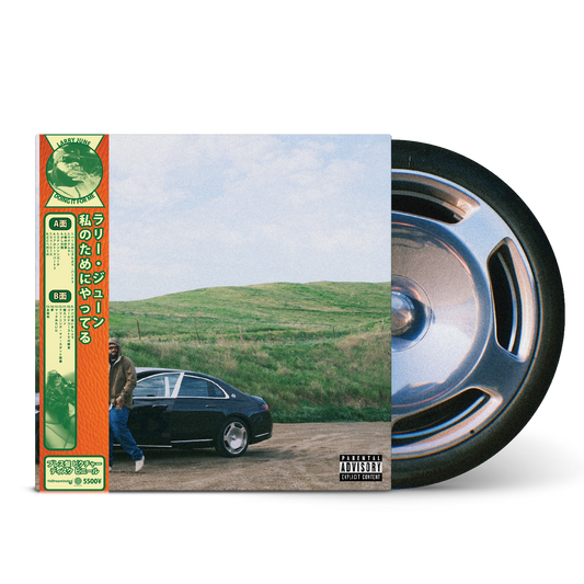 Larry June Doing It For Me limited edition wheel picture disc vinyl LP with OBI mockup