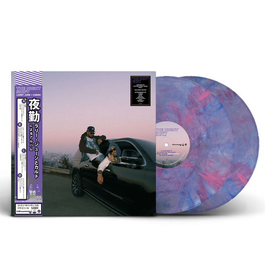 Larry June + Cardo  - The Night Shift Limited Edition "Cotton Candy Skies" Vinyl Record 2LP