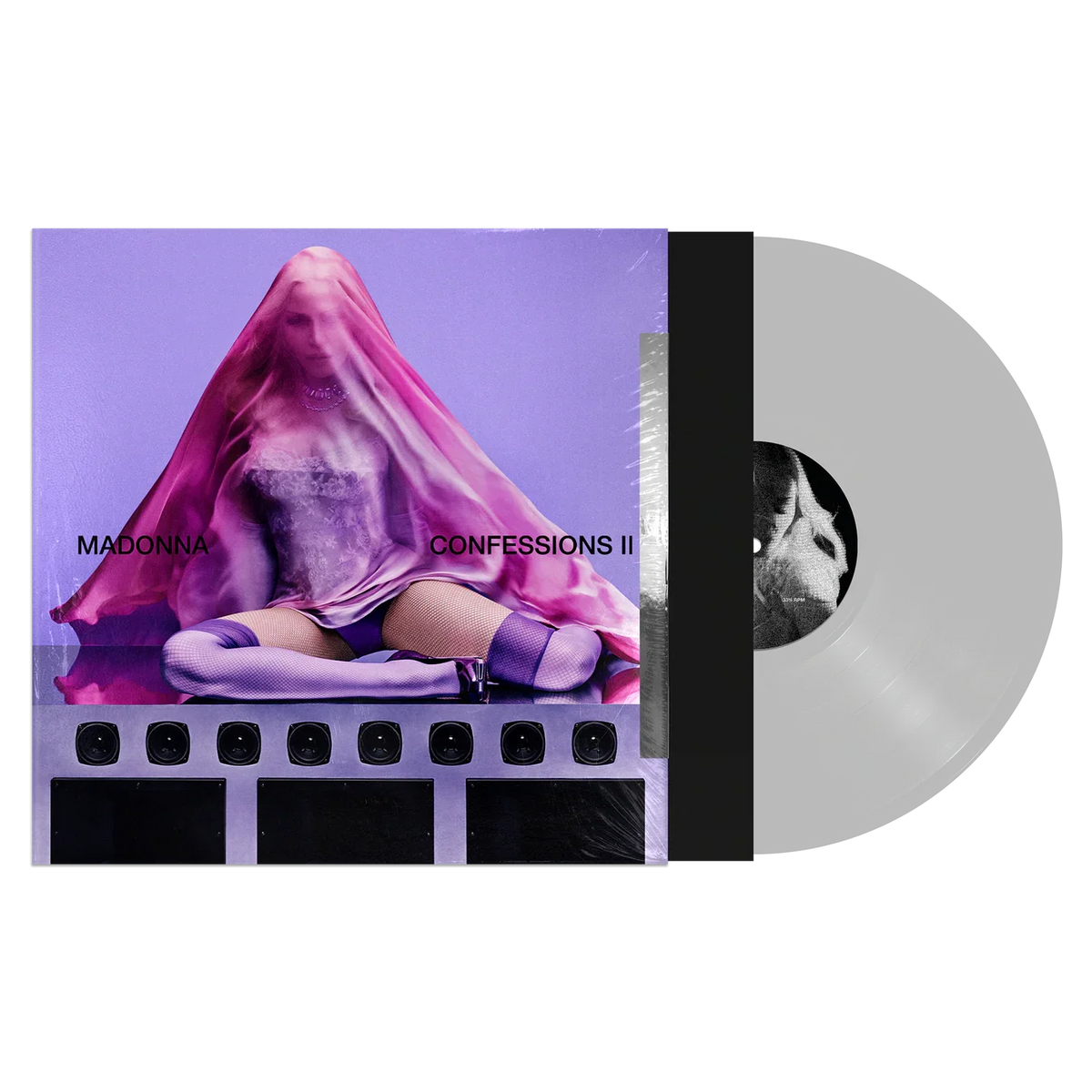 Madonna Confessions II limited edition clear vinyl 2LP mockup
