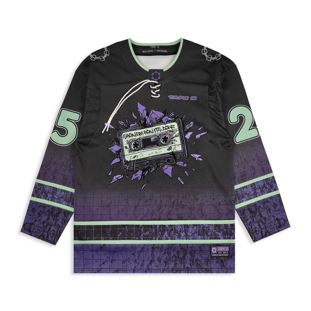 Tape B - EXPLODED Hockey Jersey (Size Small)