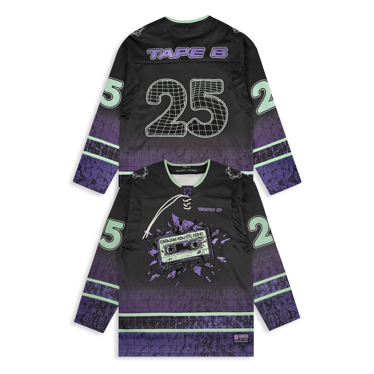 Tape B - EXPLODED Hockey Jersey (Size Small)