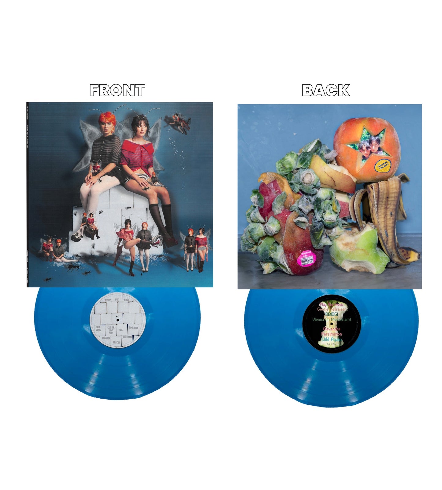 The Army, The Navy - Sugar For Bugs, Fruit For Flies Limited Edition Blue Vinyl Record LP (EPs Compilation)