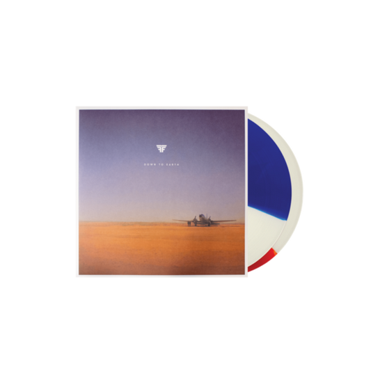 Flight Facilities - Down To Earth Limited Edition Red, White, Blue Tri-Color Vinyl Record 2LP