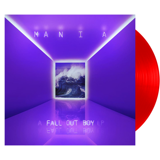 Fall Out Boy Mania limited edition red vinyl LP mockup