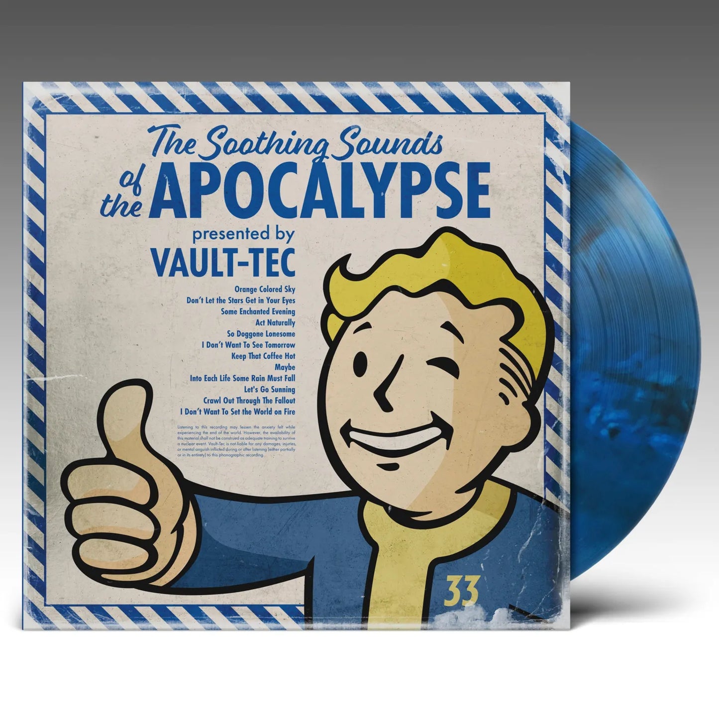 The Soothing Sounds Of The Apocalypse (Presented By Vault-Tec) Limited Edition Blue Smoke Vinyl Record LP