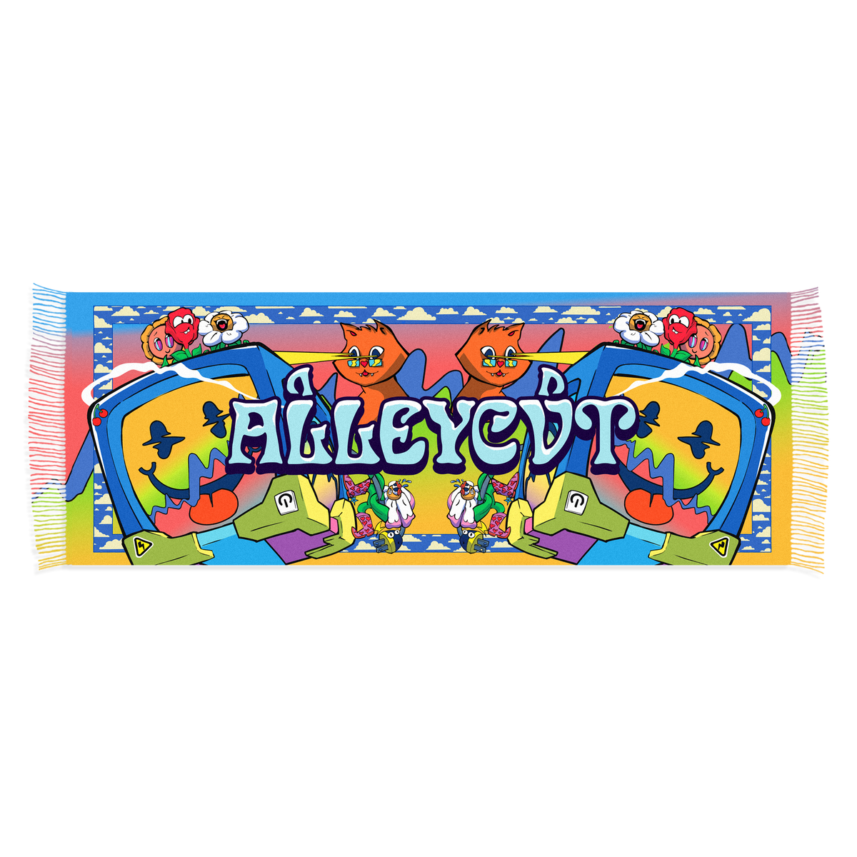 ALLEYCVT Laser CVT pashmina laid flat