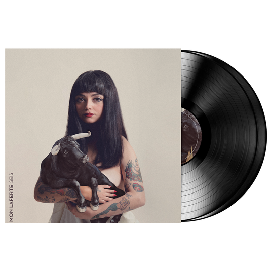 Mon Laferte Seis limited edition black 2LP vinyl mockup