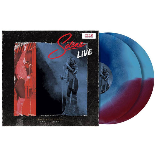 Selena - Live Limited Edition Red, Blue "Watercolor" Vinyl Record 2LP