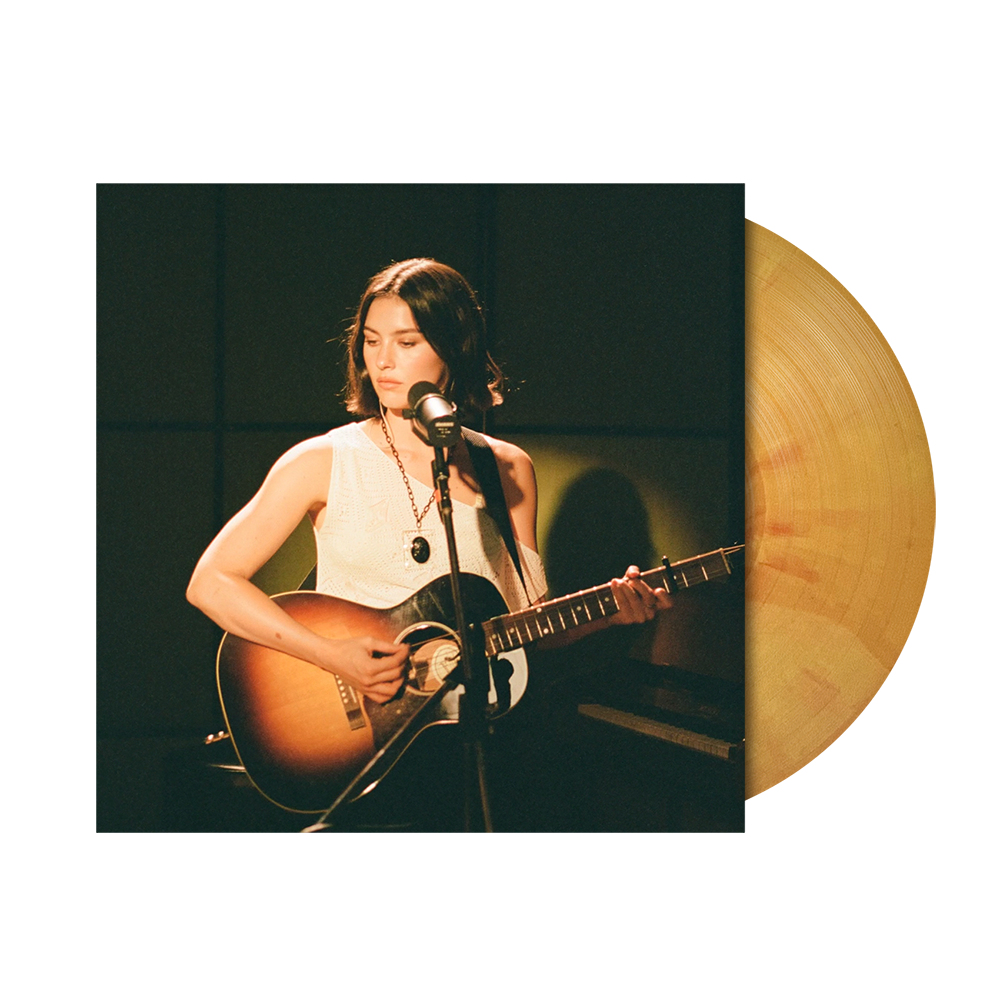 Gracie Abrams Live From Vevo limited edition orange marbled 10" vinyl EP mockup with jacket