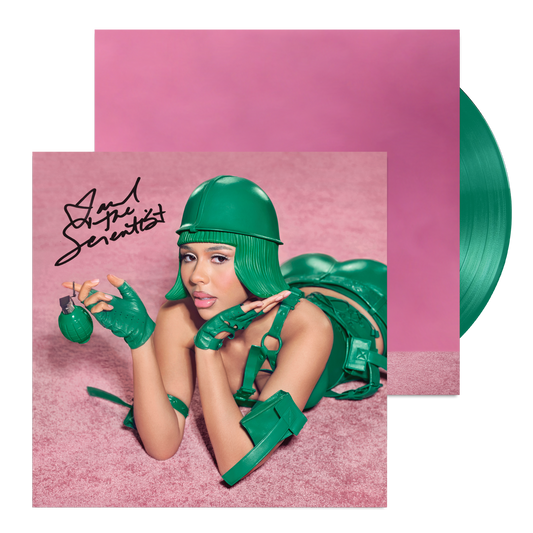 SIGNED Mariah the Scientist - Hearts Sold Separately Limited Edition Toy Soldier Green Vinyl Record LP