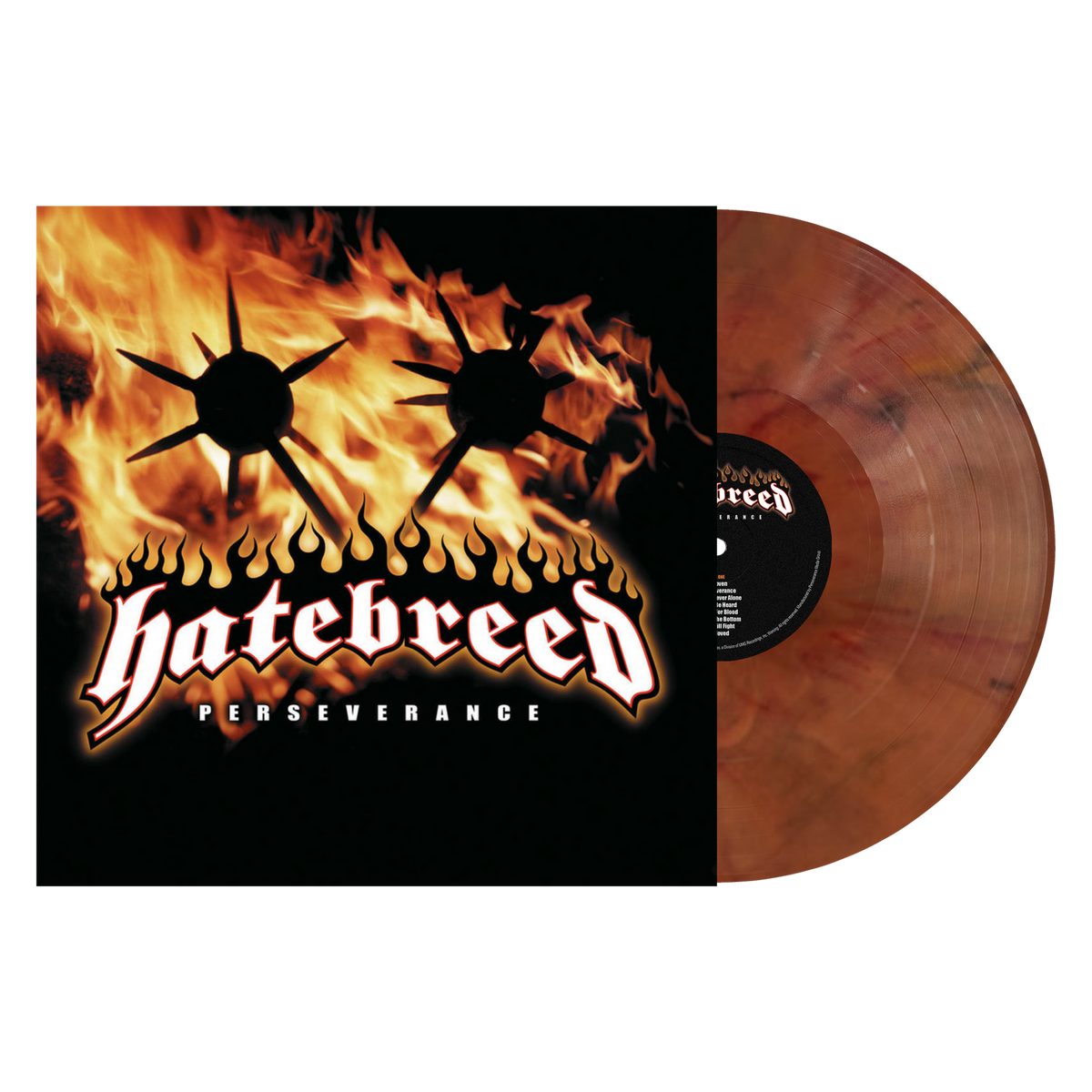 Hatebreed Perseverance limited edition dusk vinyl LP with cover mockup
