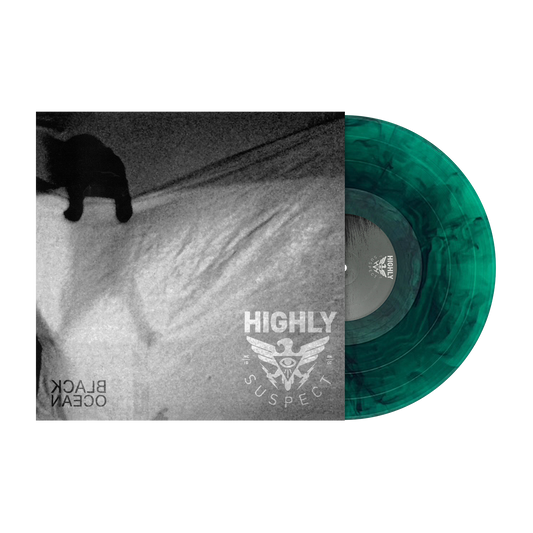 Highly Suspect Black Ocean limited edition Pounamu green 12 inch vinyl EP mockup