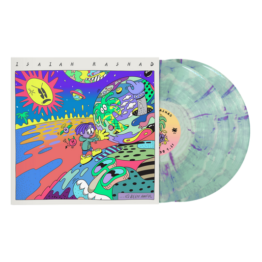 Isaiah Rashad - It's Been Awful Limited Edition Multicolor Swirl Vinyl Record 2LP (Steven Harrington Artwork)