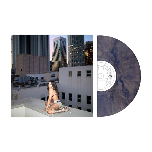 Tinashe Popstar limited edition Hollywood Dreams blue iridescent vinyl LP mockup