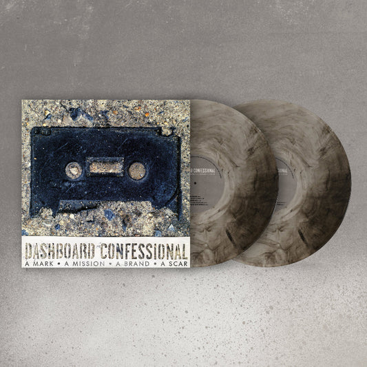 Dashboard Confessional A Mark, A Mission, A Brand, A Scar limited IVC edition galaxy vinyl 2LP mockup