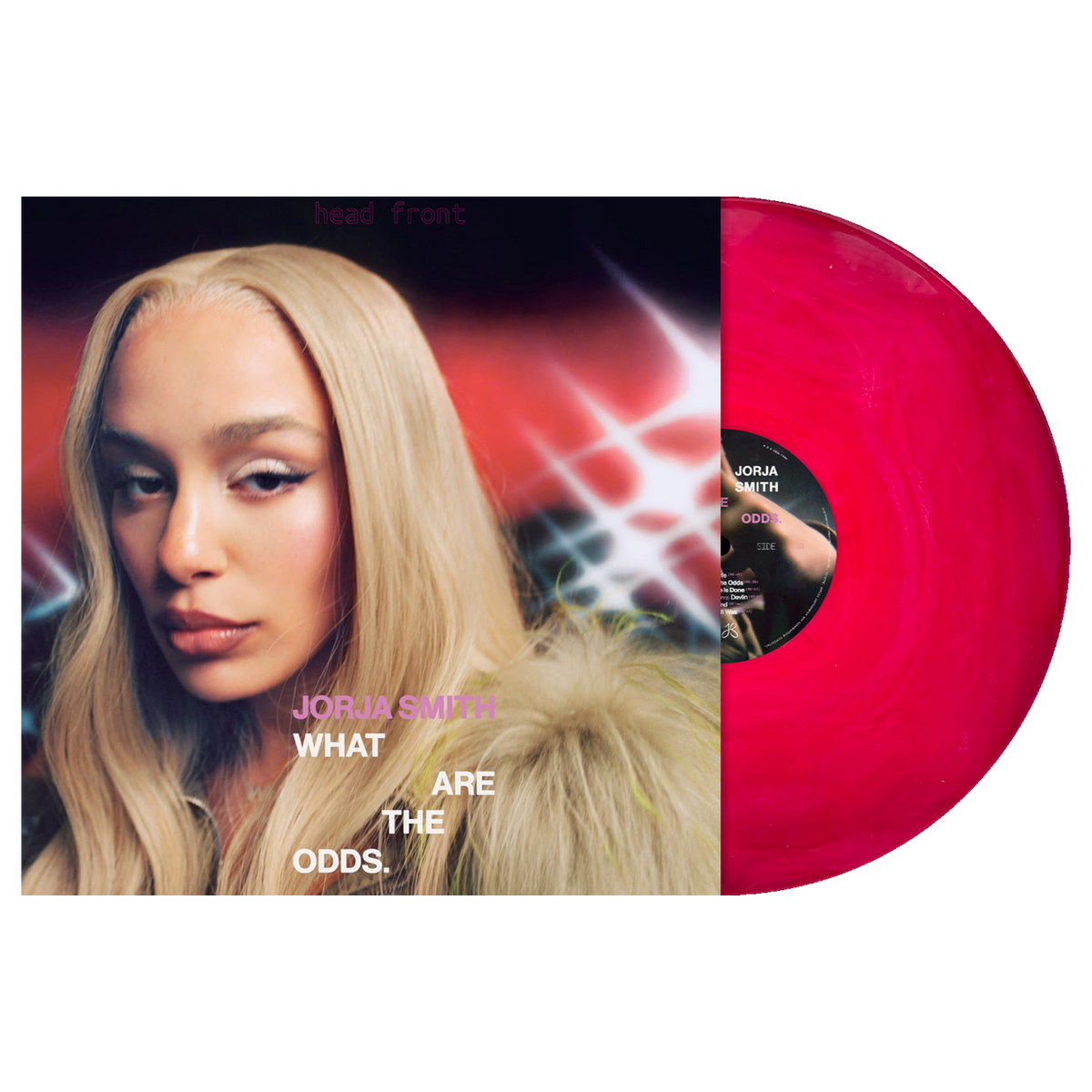 Jorja Smith What Are The Odds limited edition numbered red ripple vinyl LP mockup