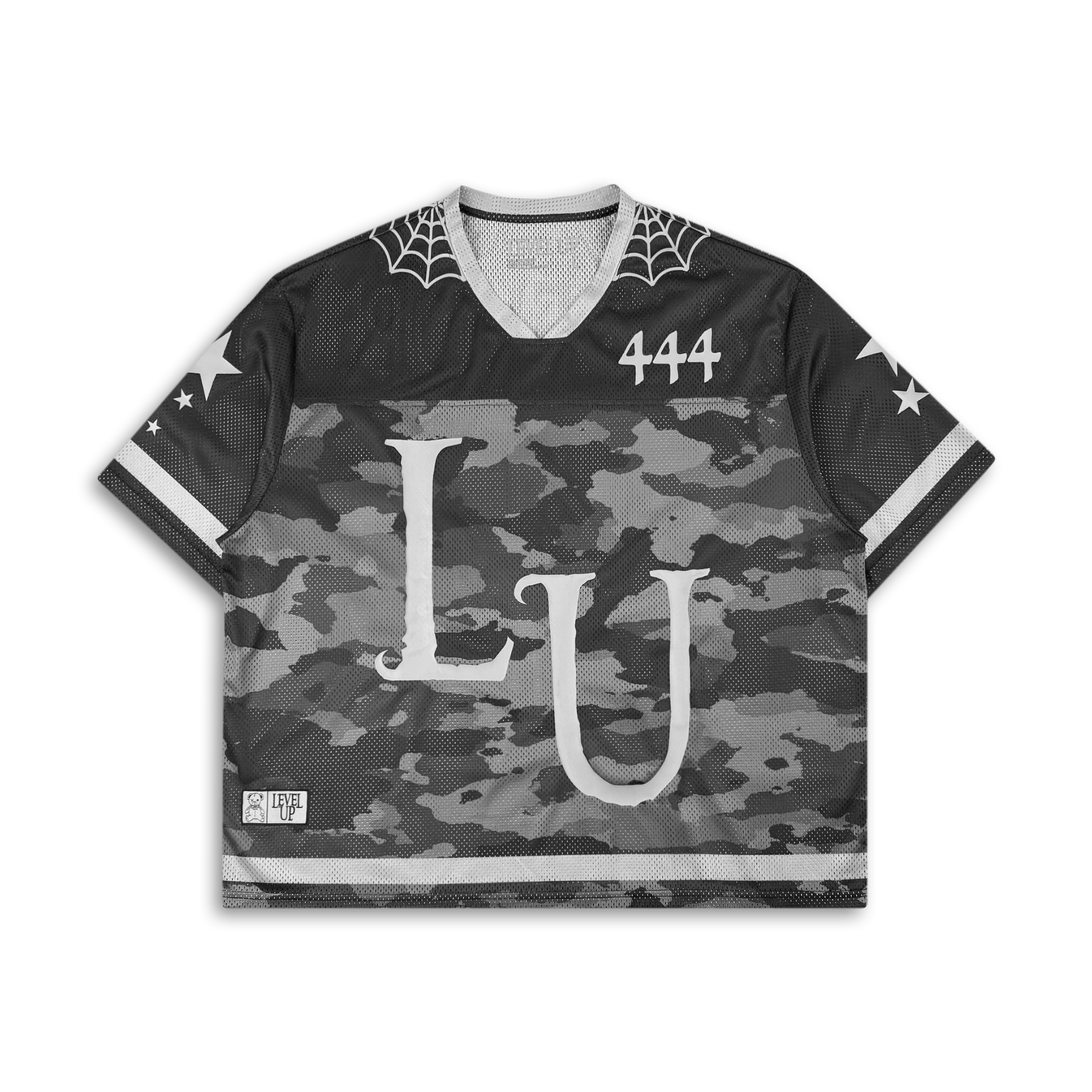 LEVEL UP - Mesh Camo Football Jersey (Size Small)